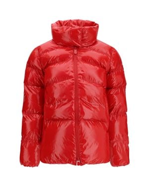 Pinko Glossy Quilted Puffer Jacket Rosso - Red