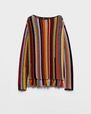 Prada Crewneck Knitwear - Orange
