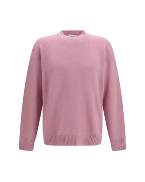 Laneus Cashmere Silk Crewneck Jumper - Pink