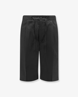 Hevò Torre Lapillo Cotton Shorts - Black