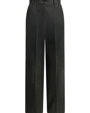 Maison Kitsuné Wool Blend Tailored Pants - Black
