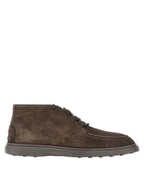 Tod's Suede Leather Desert Boots - Brown