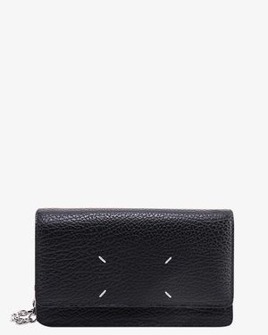 Maison Margiela Four Stitches Leather Crossbody Bag - Grey