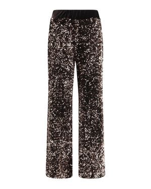 Ella Velvet Trousers - Black