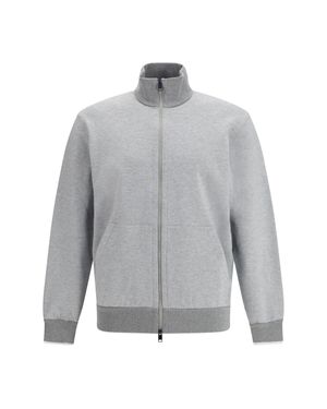 Brioni Zip Sweatshirt - Grey