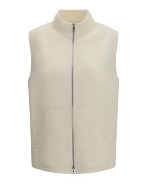 Rier Virgin Wool Vest - White