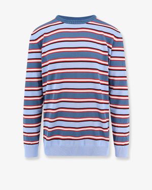 Dior Dior Cotton Jumper With Striped Pattern - Blue