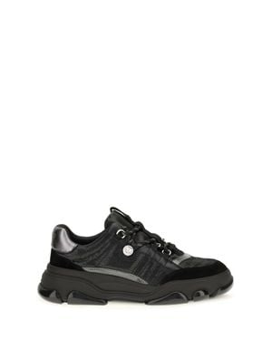Pinko Athena Suede Sneakers - Black