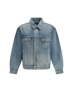 Saint Laurent Denim Trucker Jacket - Blue