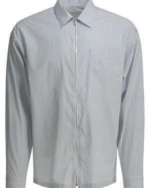 Prada Zippered Cotton Shirt - Grey