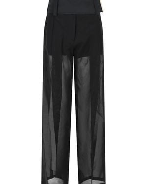 Sportmax 'Ferito' Loose Trousers - Black