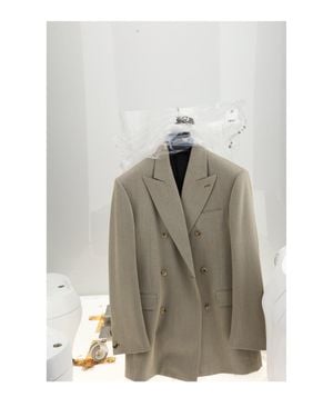 Celine Jacket Colonne Polyester - Gray