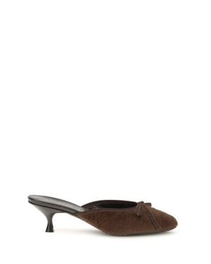 Herbert Levine Sandals Fur - White