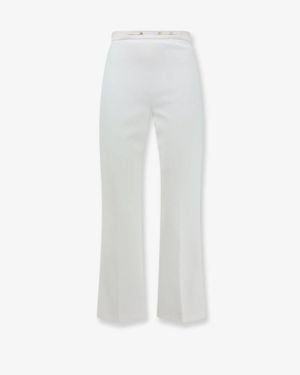 Elisabetta Franchi Essentials Trousers - White