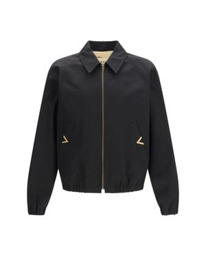 Valentino Collared Jacket - Black