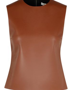 JW Anderson Leather Tank Top - Brown