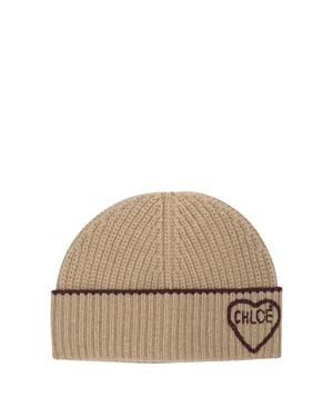 Chloé Chloé Encoeur Beanie - Natural