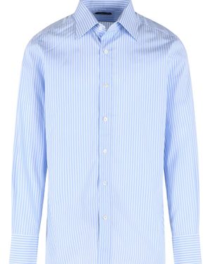 Tom Ford Light And Cotton Shirt - Blue