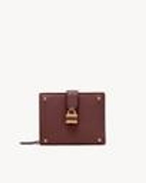 Chloé Calf Leather Wallet - Purple