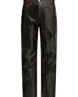 Stussy Casual Leather Pants - Black