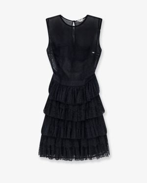Elisabetta Franchi Lace Mini Dress - Black