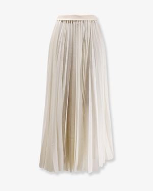 R2W Pleated Skirt - White
