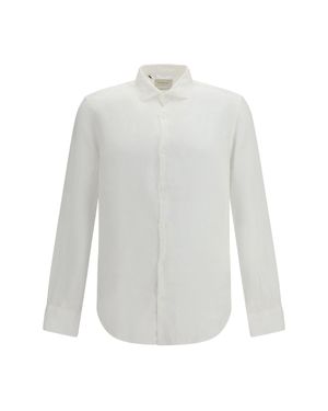 Brooksfield Linen Shirt Offwhite