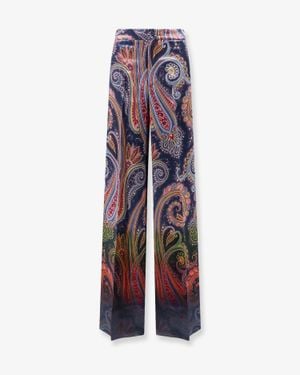 Etro Wide-Leg Trousers - Purple