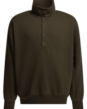 DAIWA PIER 39 Sweatshirt With Half Button Closure Sweatshirts - Green