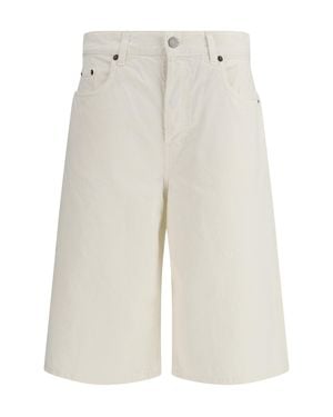 Haikure Becky Twill 45 Bermuda Shorts Off - White