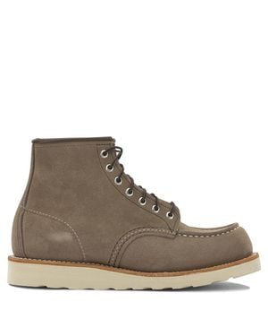 Red Wing "Classic Moc Toe" Lace-Up Boots - Brown