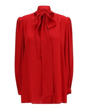 Valentino Blouse Silk Georgette - Red
