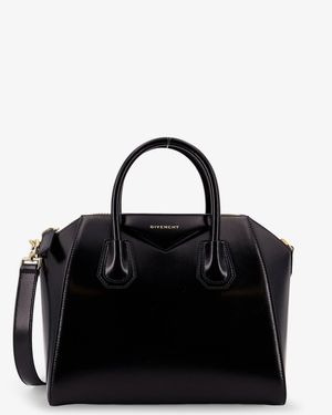 Givenchy Antigona Small Leather Shoulder Bag - Black