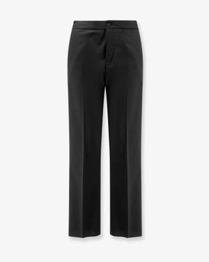 Hevò Torre Chianca Linen And Viscose Pants - Black