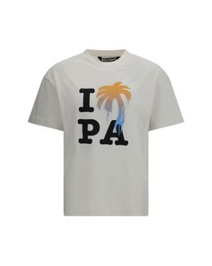 Palm Angels I Love Pa T-Shirt - Grey