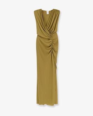 Amazuìn Meghan Stretch Jersey Dress Khaki - Green