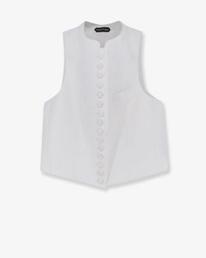 Tom Ford Cotton Vest - White