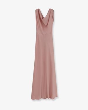 ACTUALEE Dress Long Satin - Pink