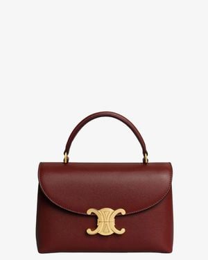 Celine Teen Nino Leather Shoulder Bag - Purple