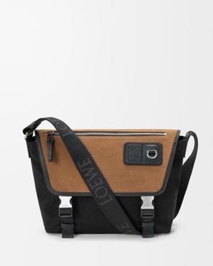 Loewe Messenger Flex Medium Crossbody Bag - Black