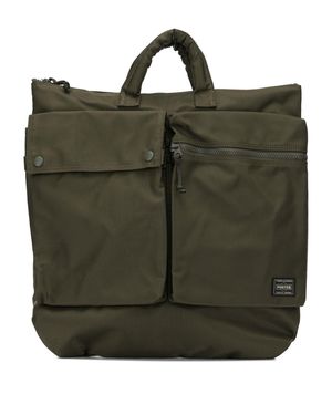 PORTER-YOSHIDA & CO "2 Way Helmet" Crossbody Bag Large - Green