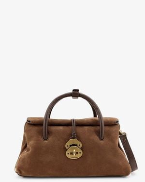 Zanellato Dotta Nubuck Crossbody Bag - Brown