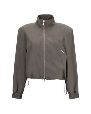 The Attico Wool-Blend Bomber - Grey