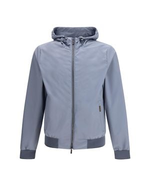 Moorer Nylon Jacket Denon-Stp - Blue