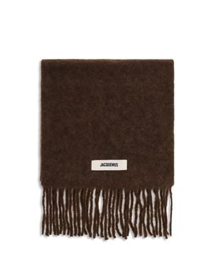 Jacquemus Fringed Scarf - Brown