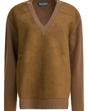 Prada Cashmere Blend Cardigan - Brown