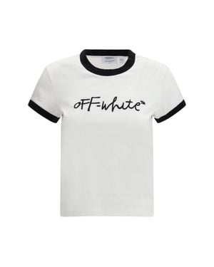 Off-White c/o Virgil Abloh Script T-Shirt - White