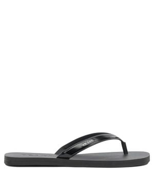 Prada Leather Flip Flops Sandals - White