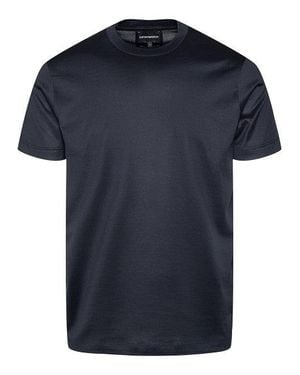 Emporio Armani Tencel Blend Jersey T-Shirt - Blue