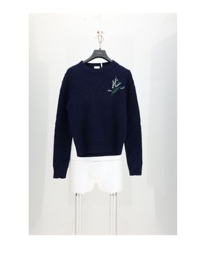 Dior Cable Knit Jumper - Blue